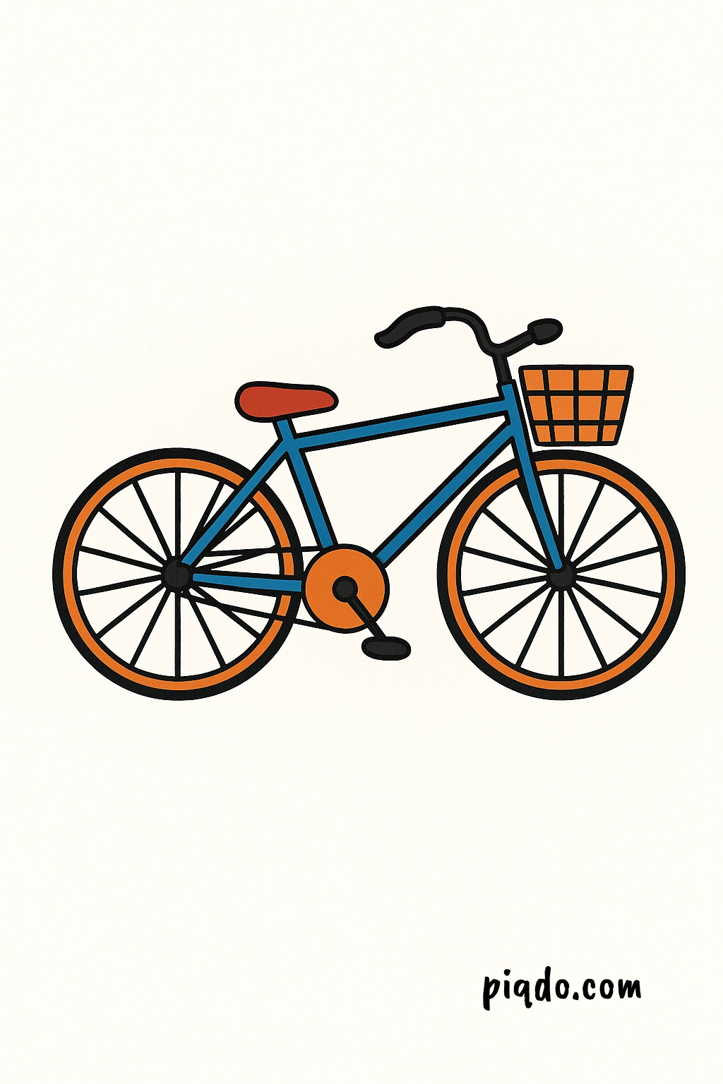 how to draw a bike