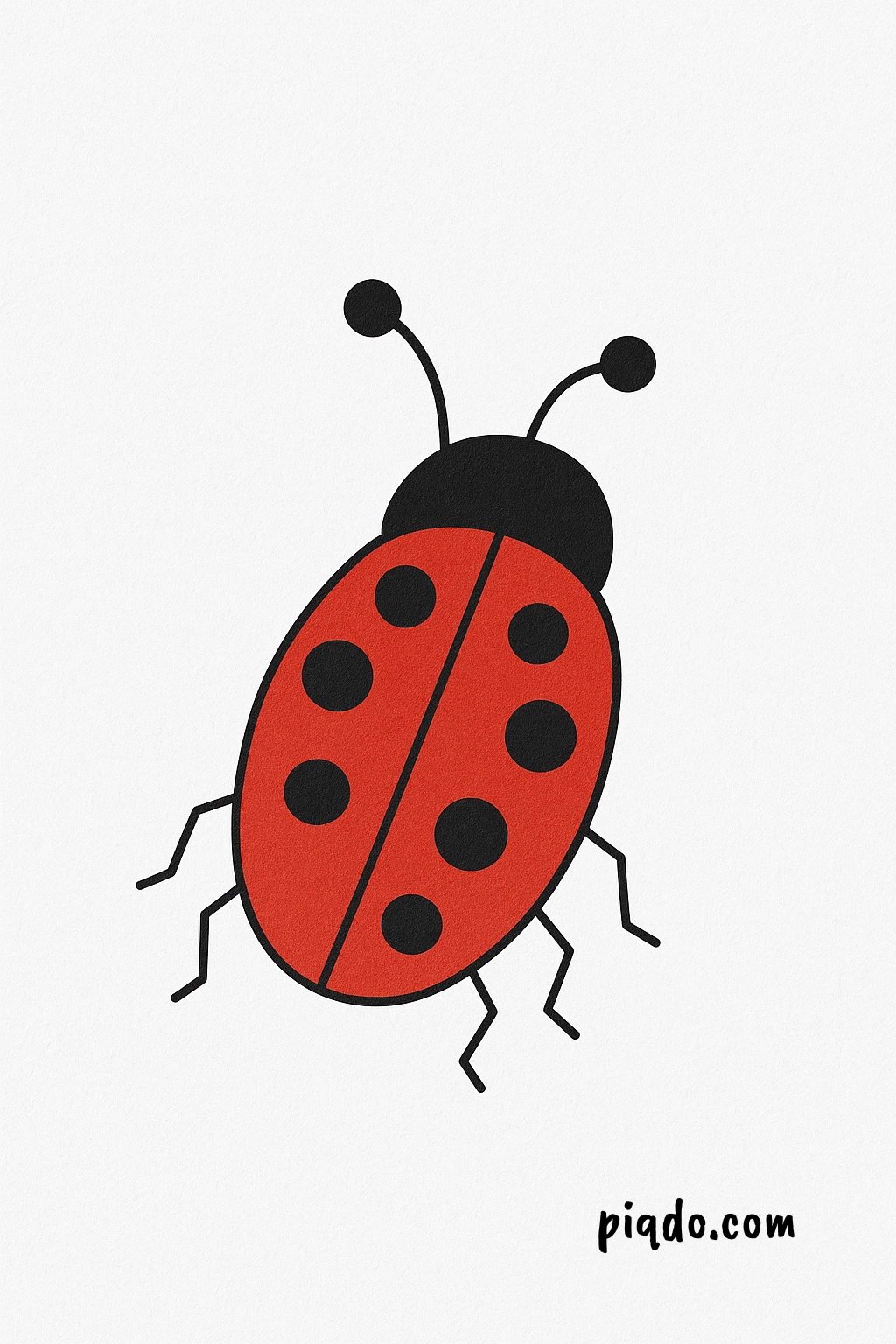 how to draw a ladybug