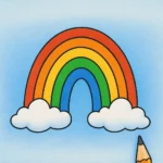 how to draw a rainbow
