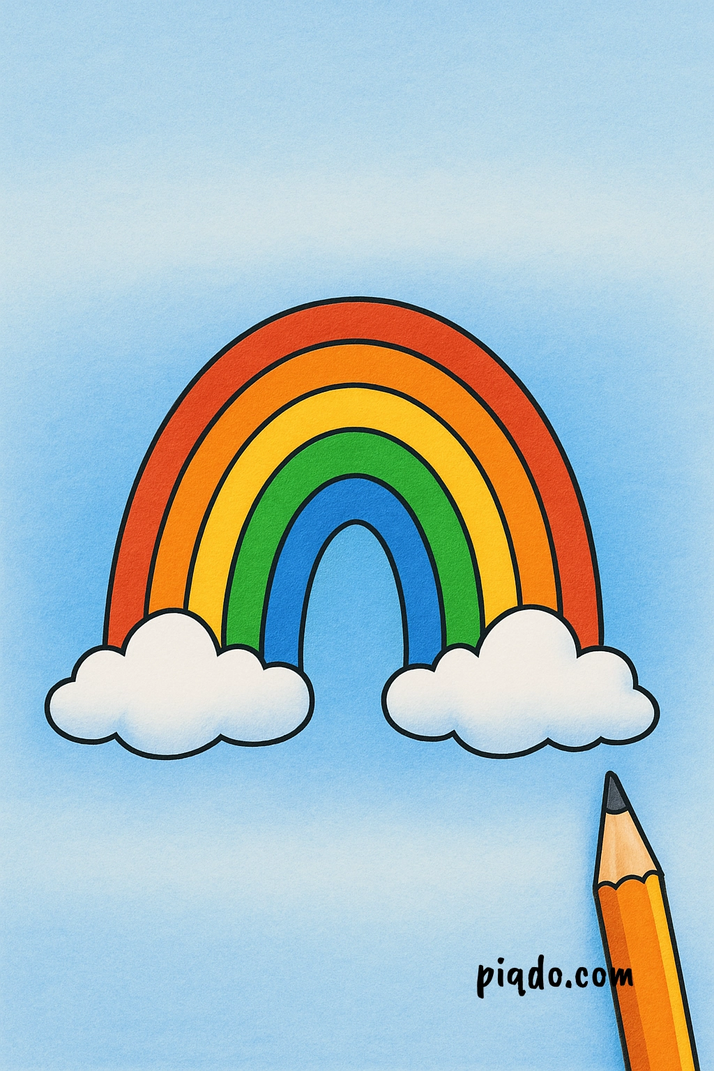 how to draw a rainbow