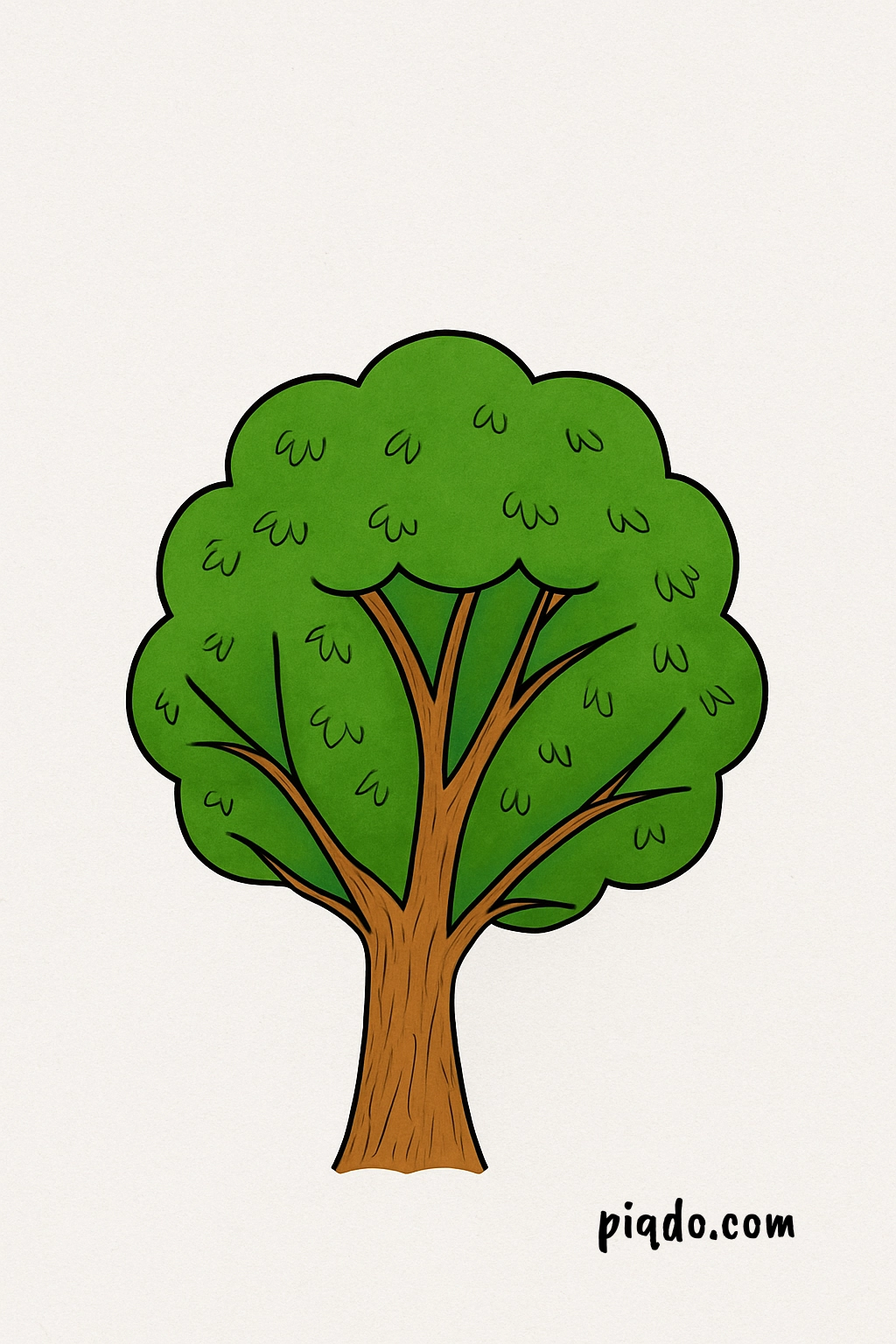 how to draw a tree