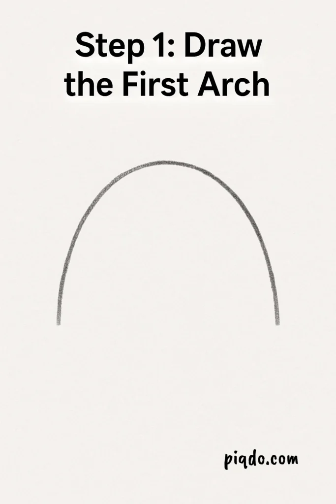 rainbow step1 draw first arch