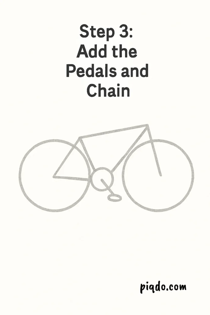 step 3 add pedals and chain