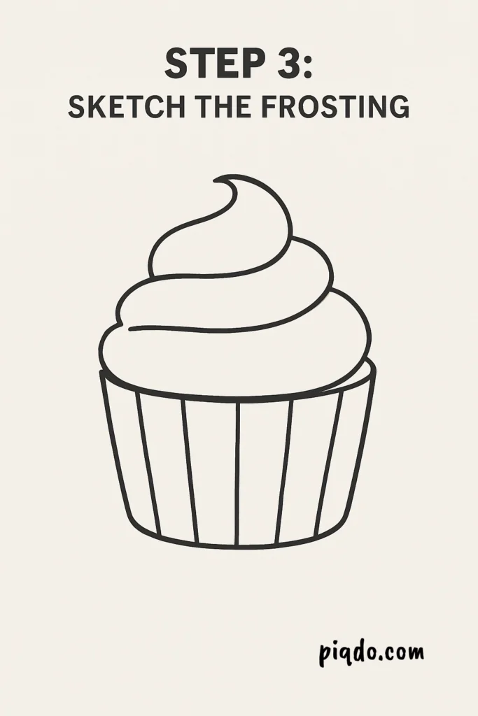 step 3 sketch the frosting