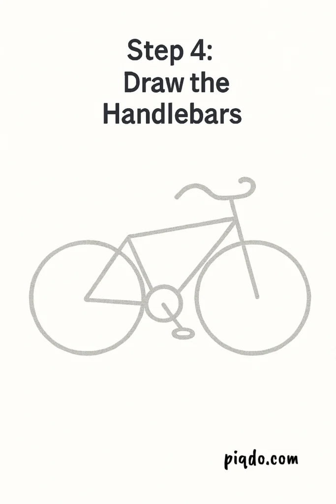 step 4 draw handlebars