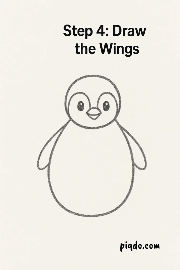 step 4 draw the wings