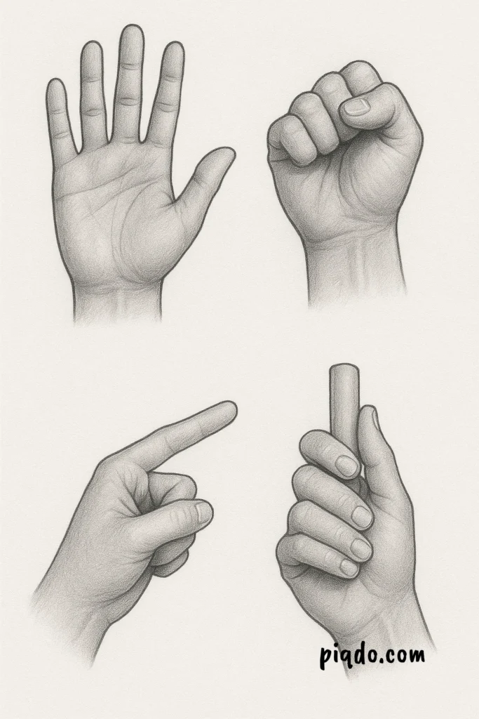 hand gesture variations