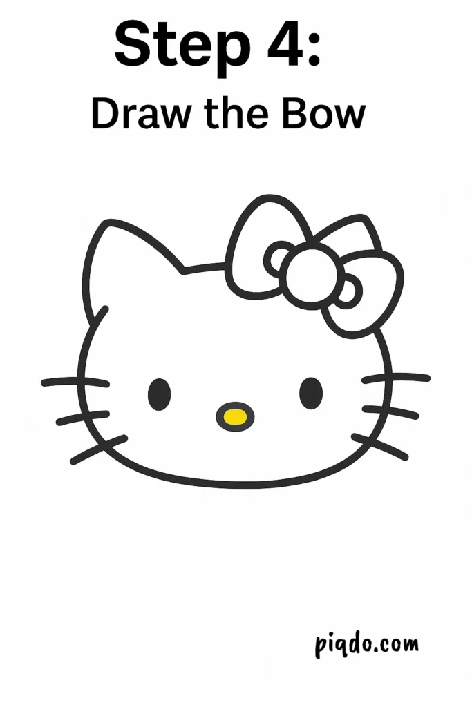 hello kitty step 4 draw bow