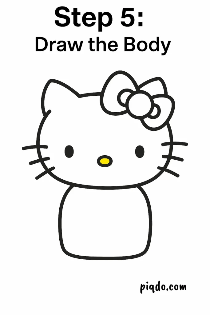 hello kitty step 5 draw body