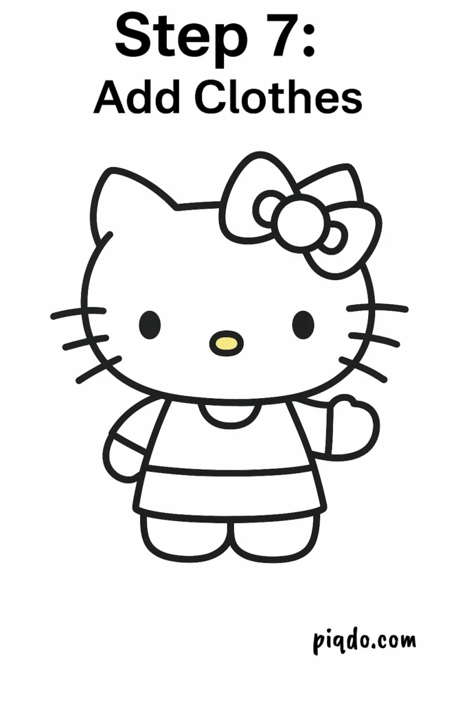 hello kitty step 7 add clothes