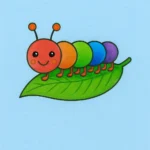 how to draw a caterpillar