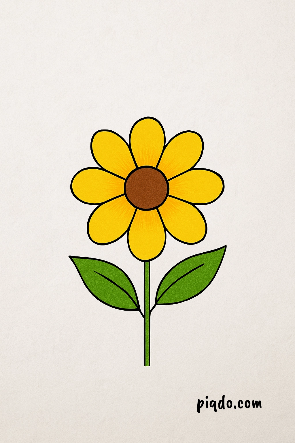 how to draw a flower