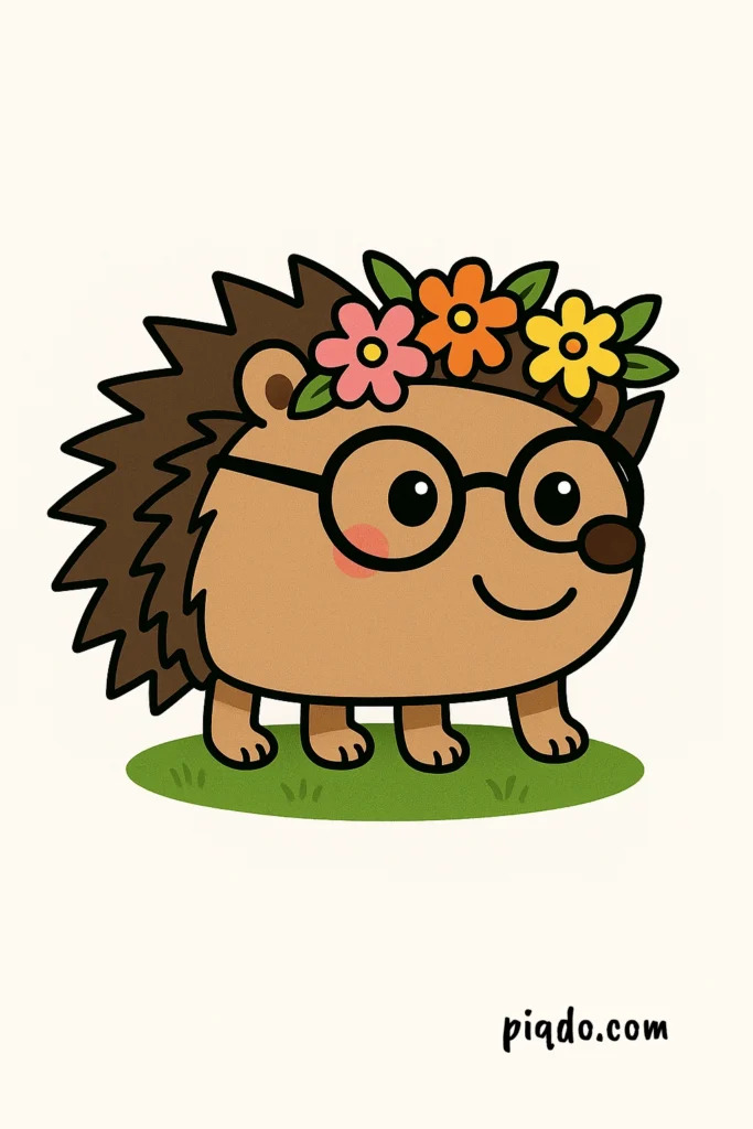 how to draw a hedgehog