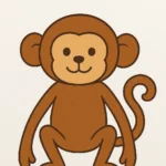 how to draw a monkey