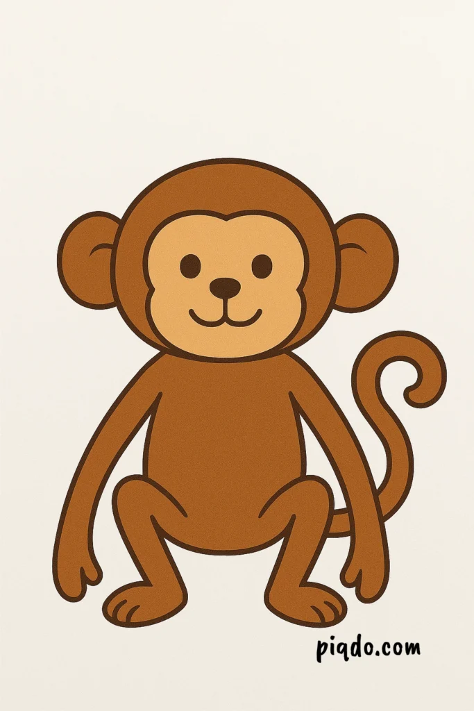 how to draw a monkey