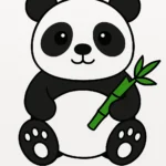 how to draw a panda
