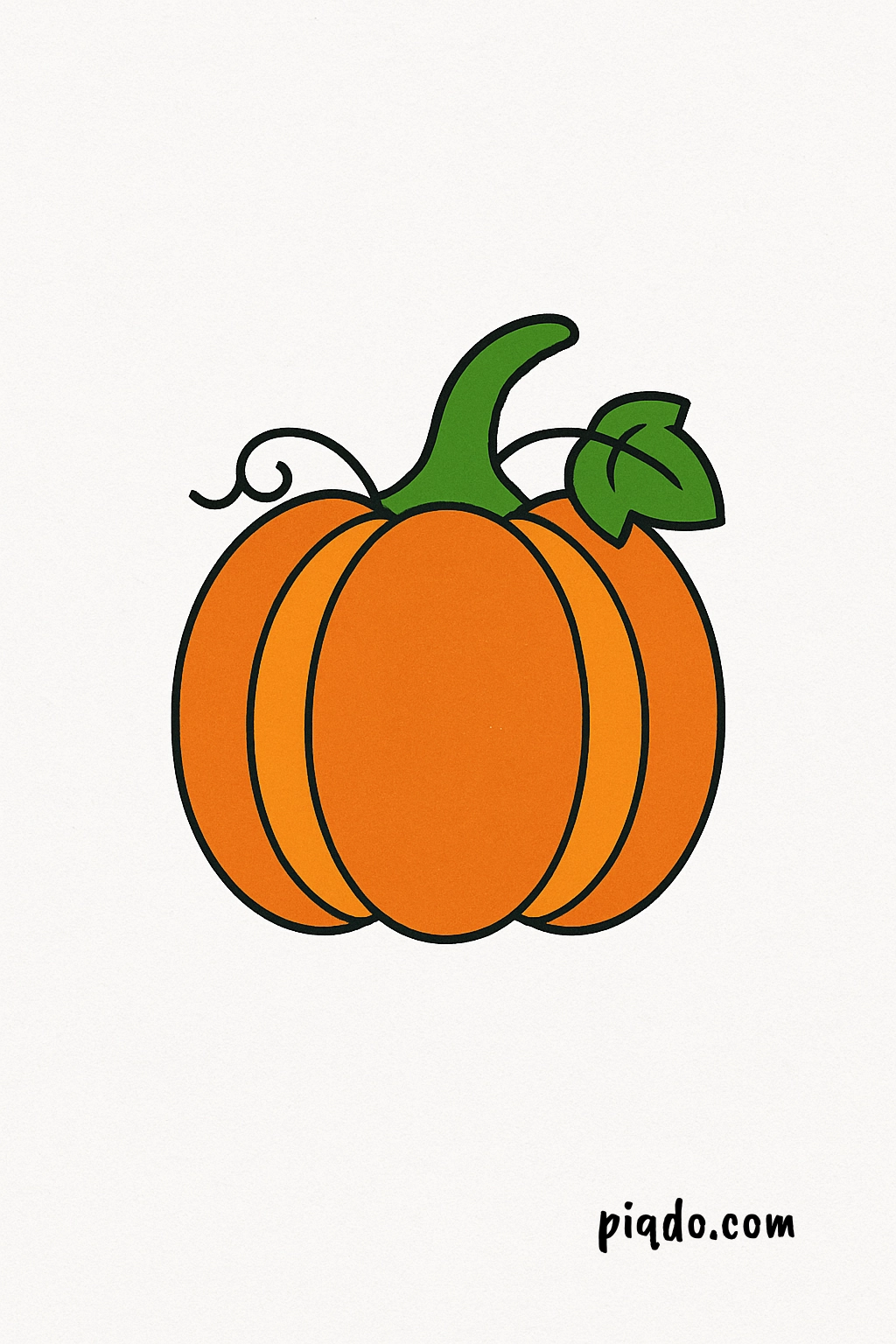 how to draw a pumpkin