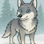 how to draw a wolf