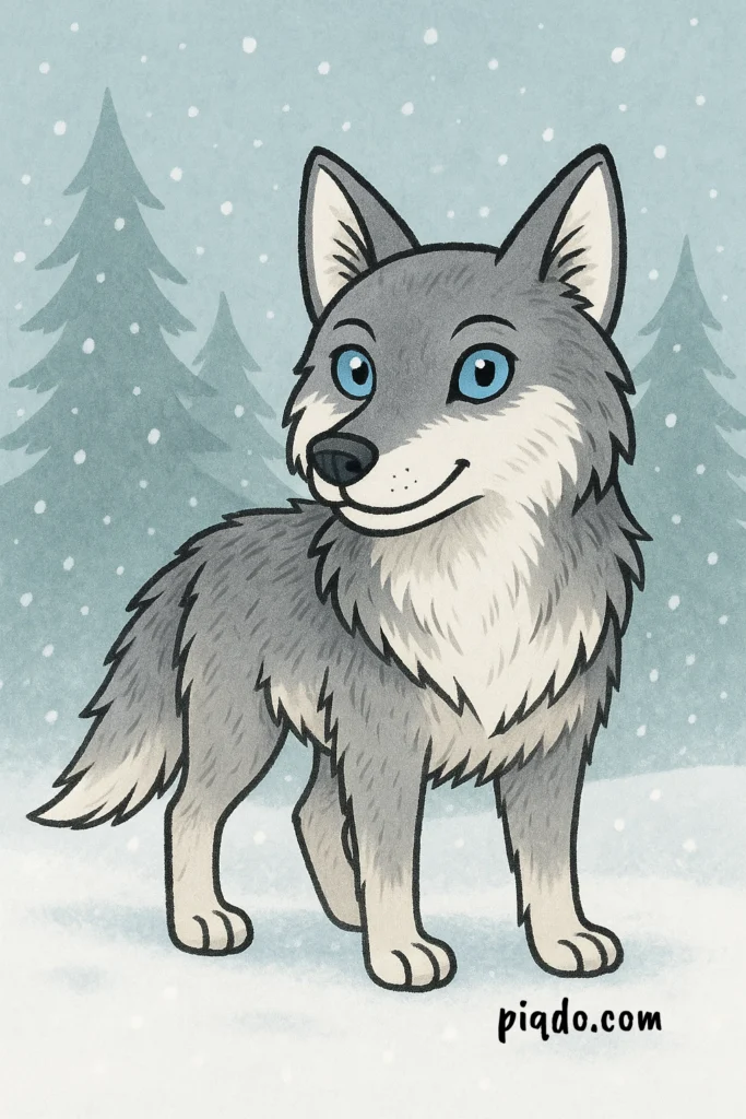how to draw a wolf