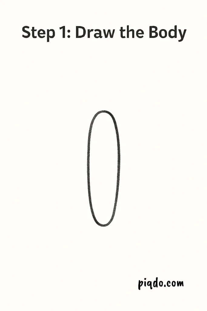 step 1 draw the body