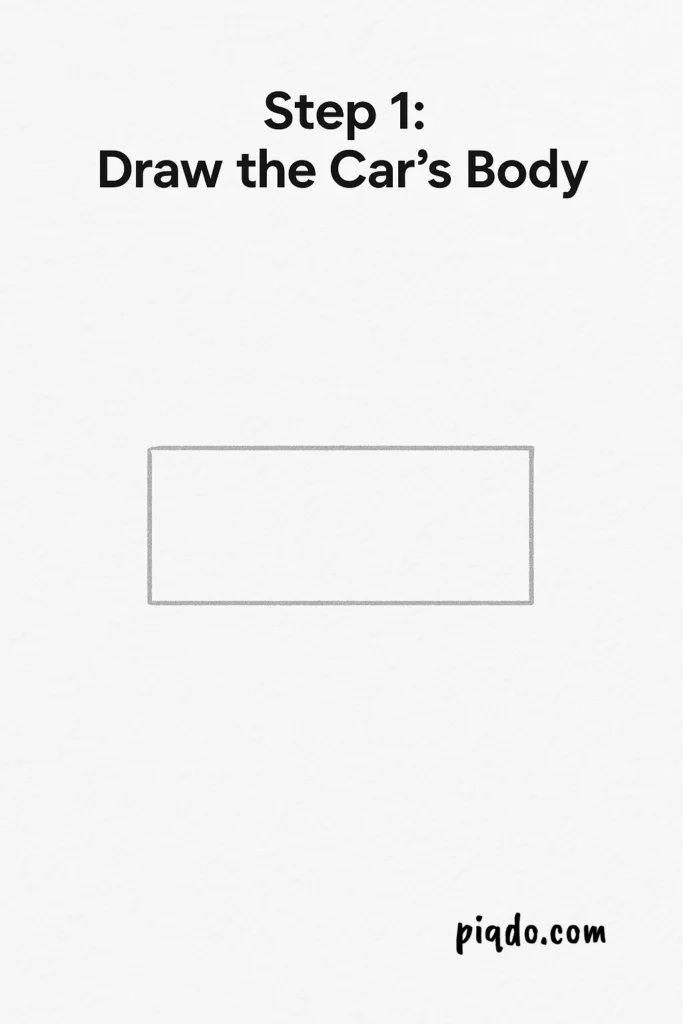 step 1 draw the car body