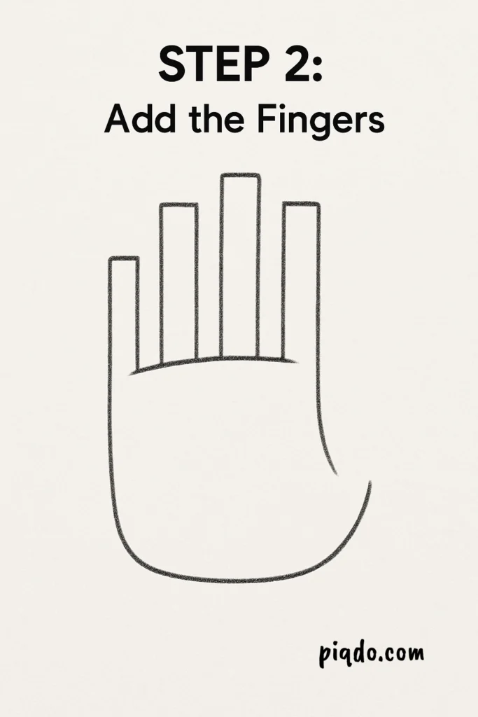 step 2 add the fingers