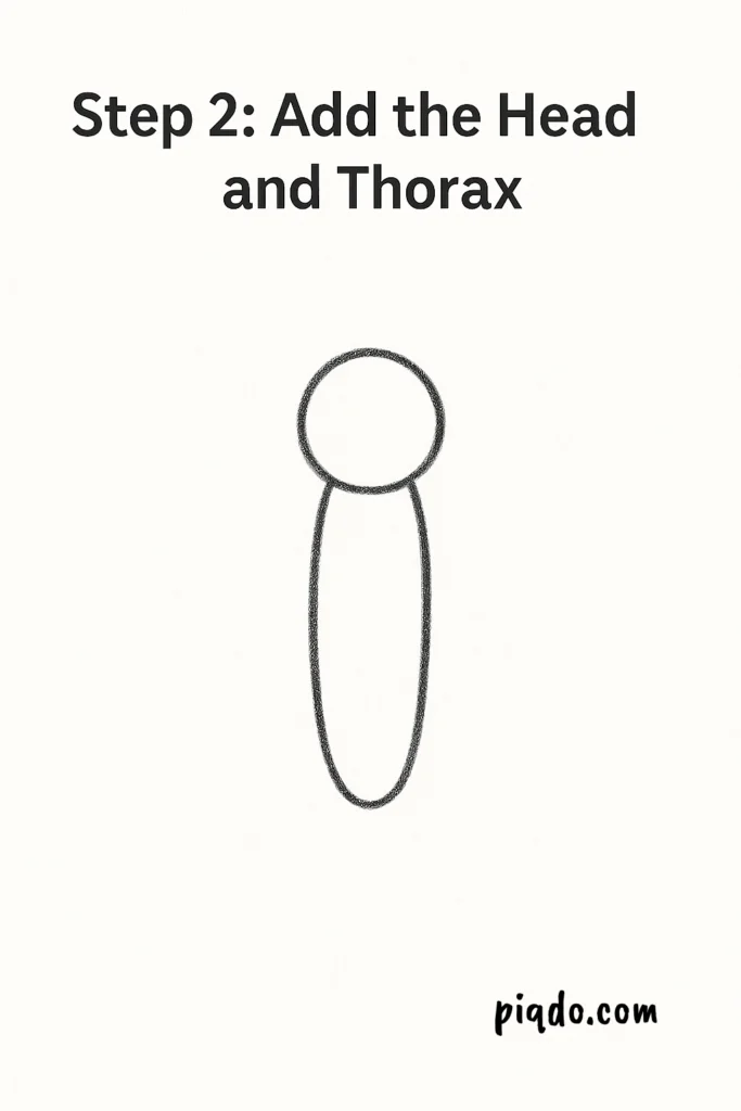 step 2 add the head and thorax