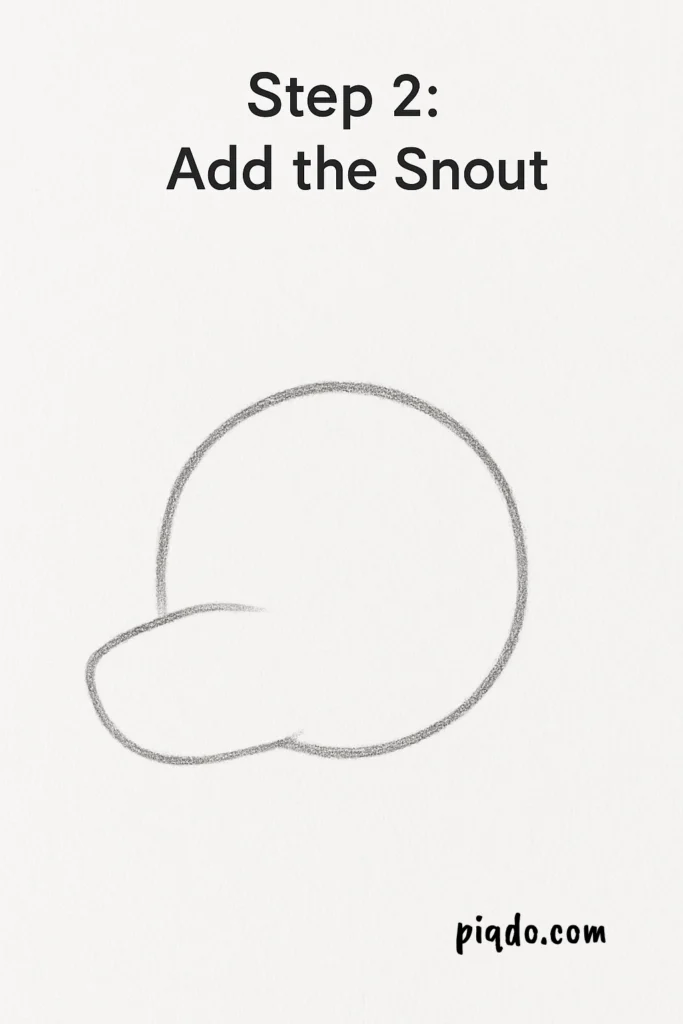 step 2 add the snout