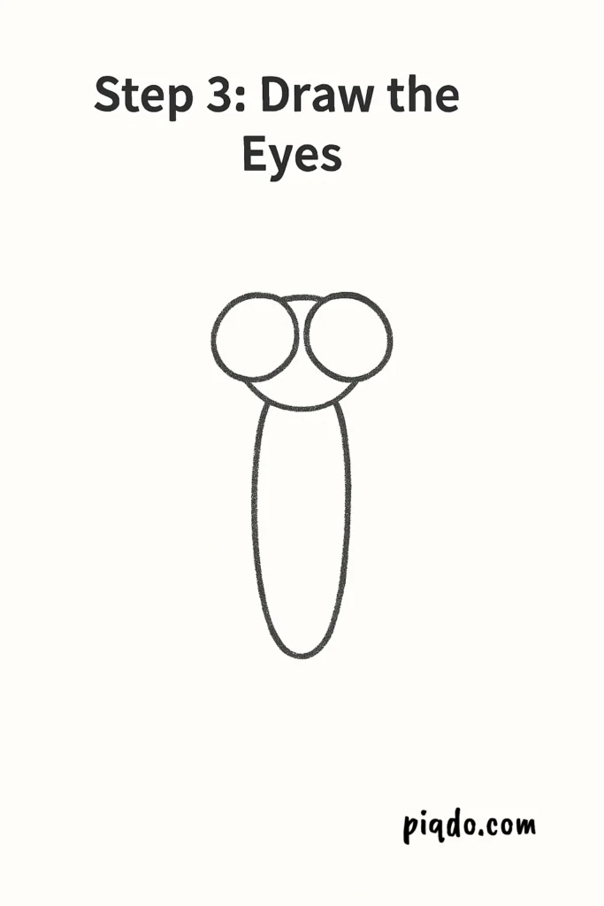 step 3 draw the eyes