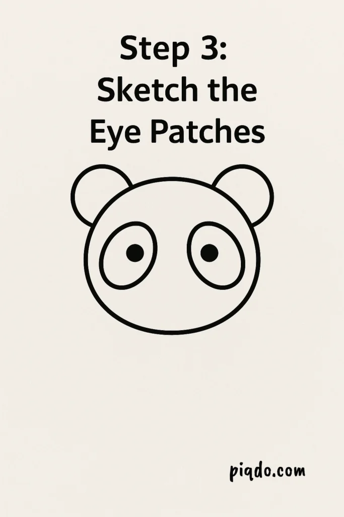 step 3 sketch the eye patches