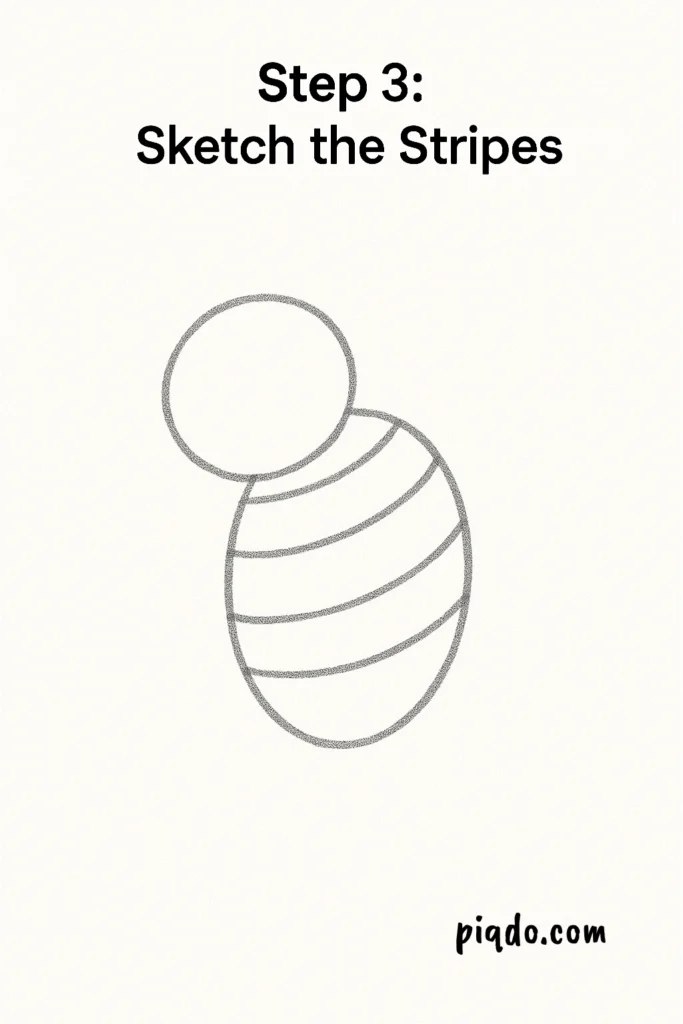 step 3 sketch the stripes