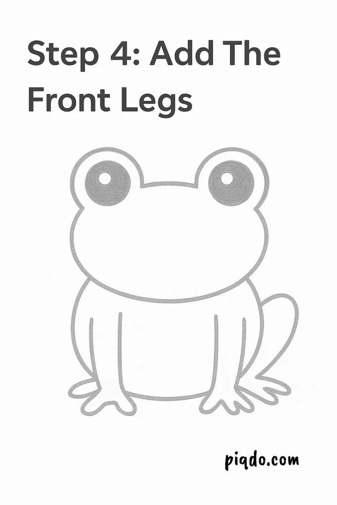 step 4 add the front legs