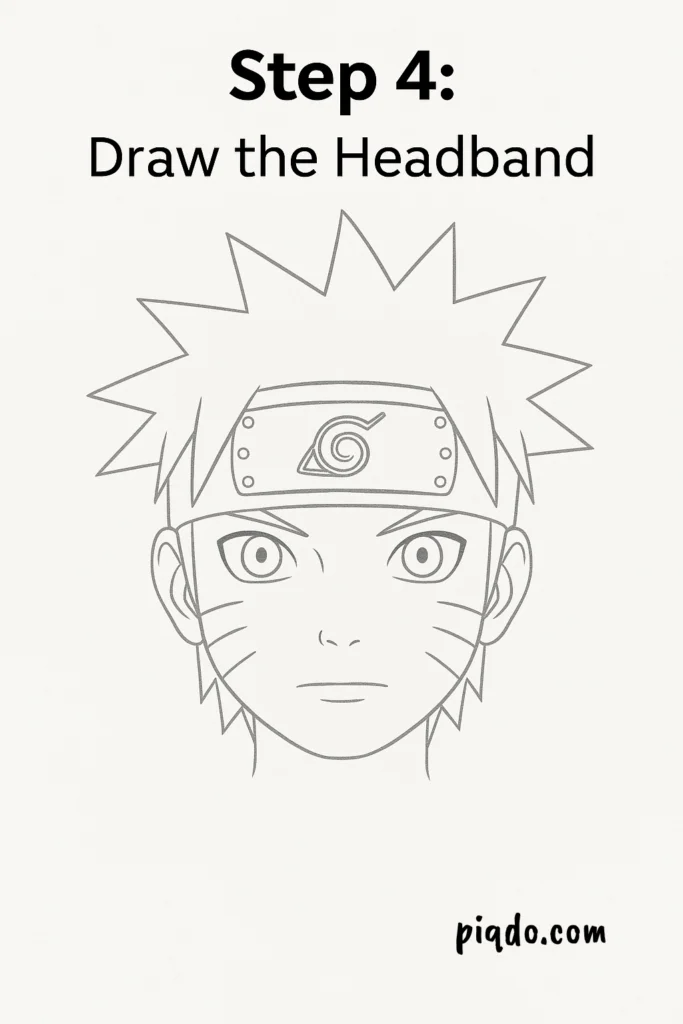 step 4 draw naruto headband
