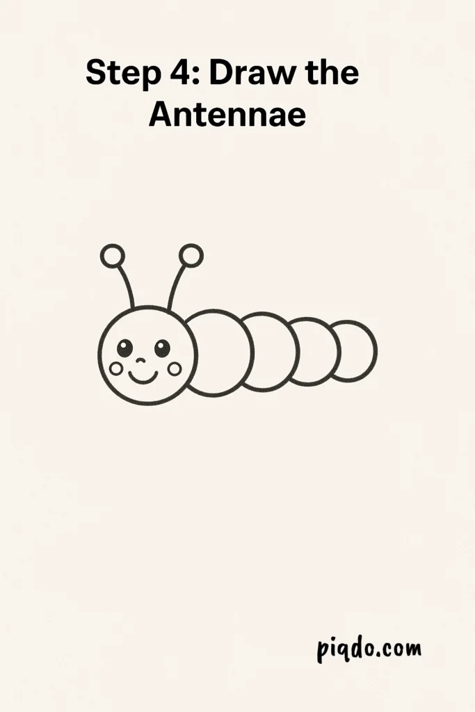 step 4 draw the antennae