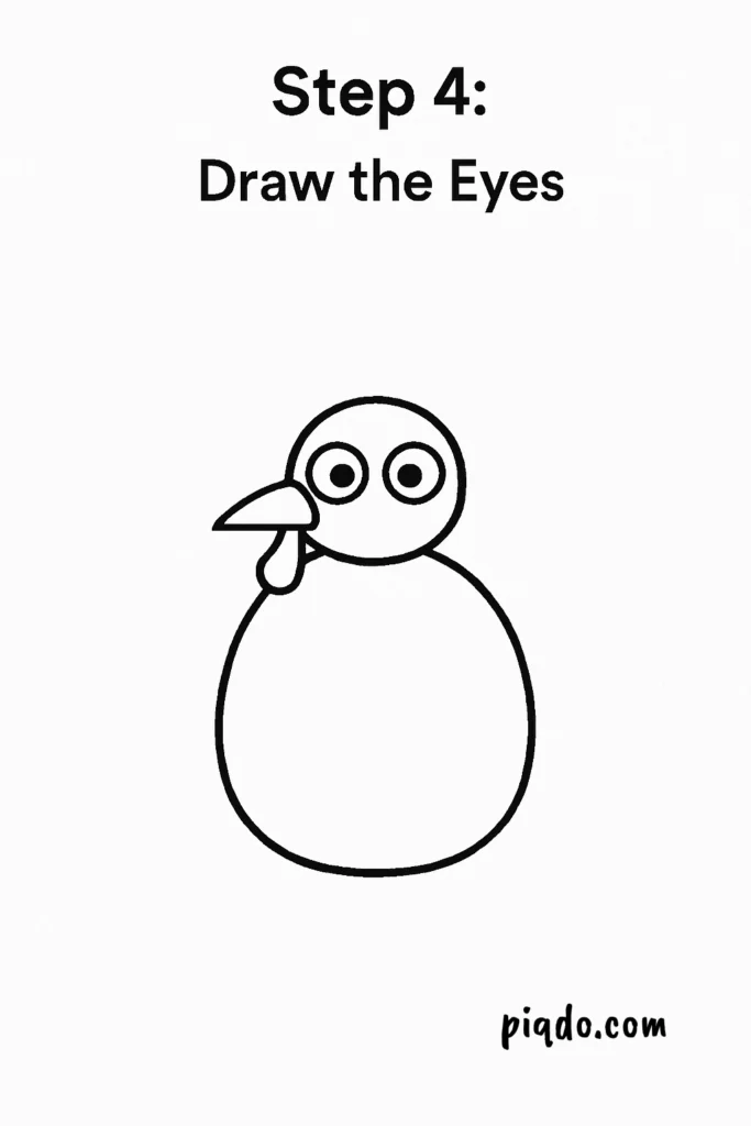 step 4 draw the eyes