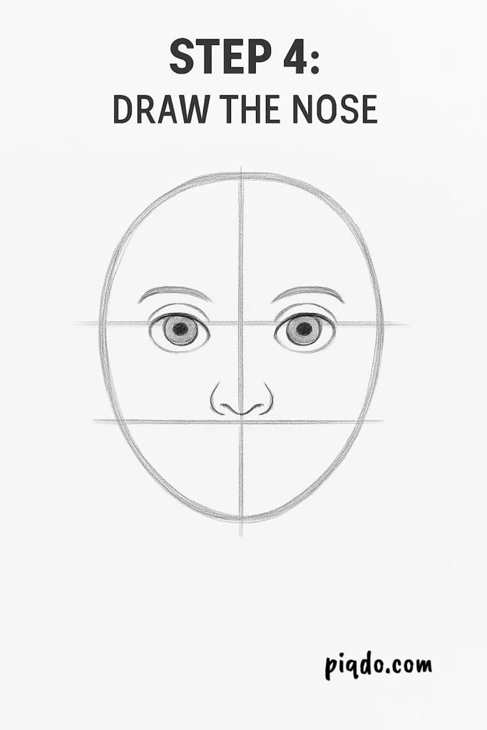step 4 draw the nose