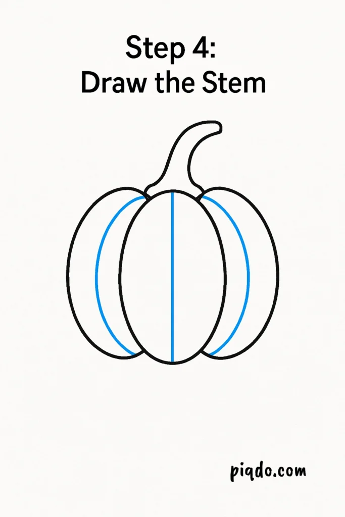 step 4 draw the stem