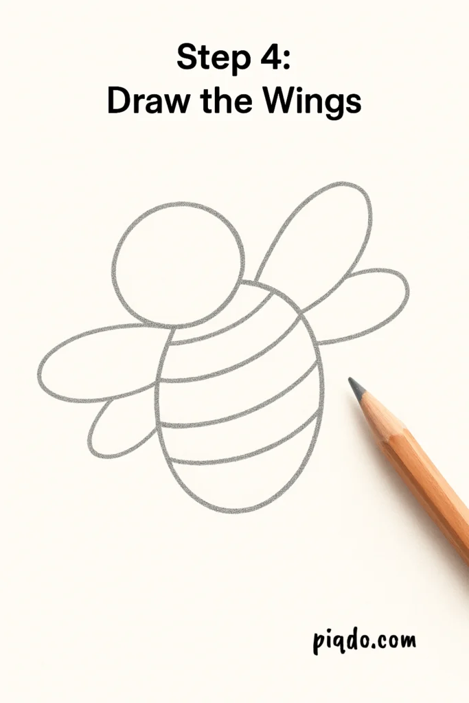 step 4 draw the wings