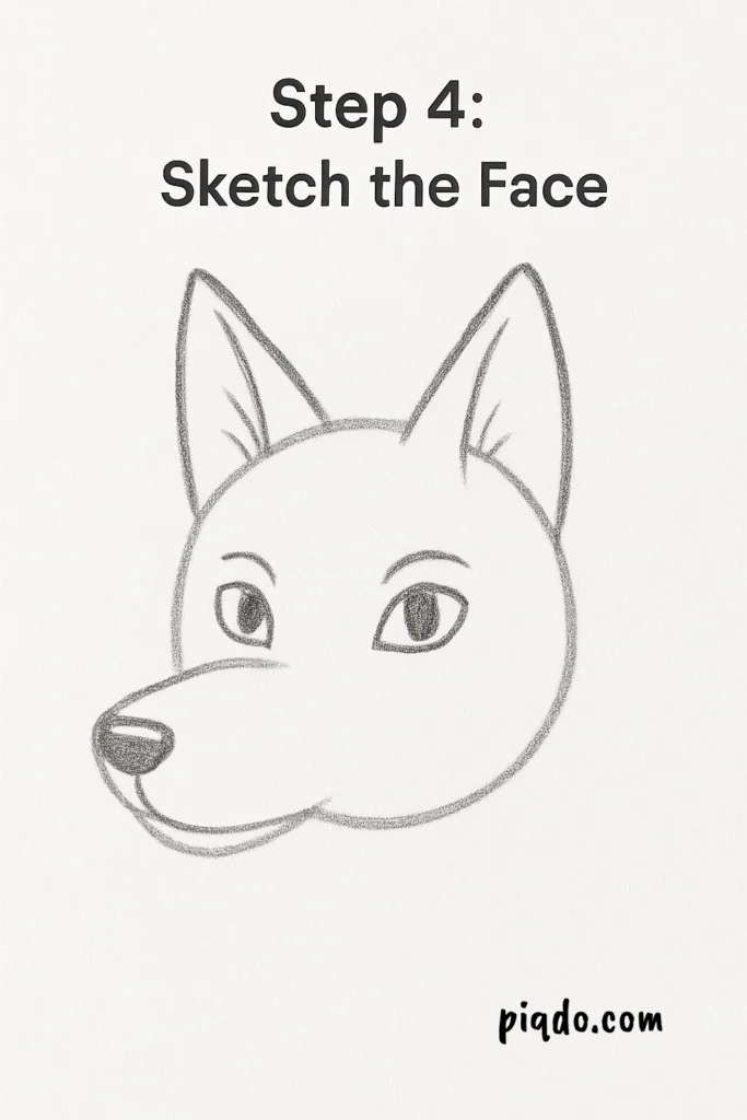 step 4 sketch the face