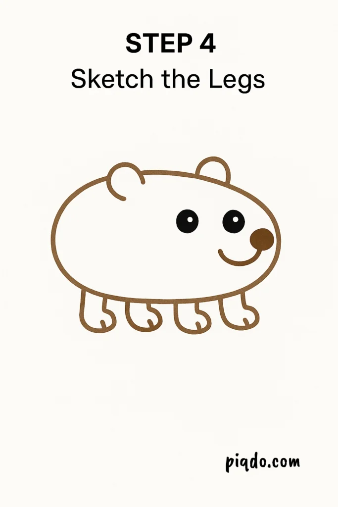 step 4 sketch the legs