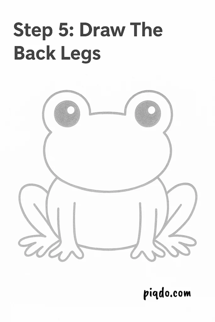 step 5 draw the back legs