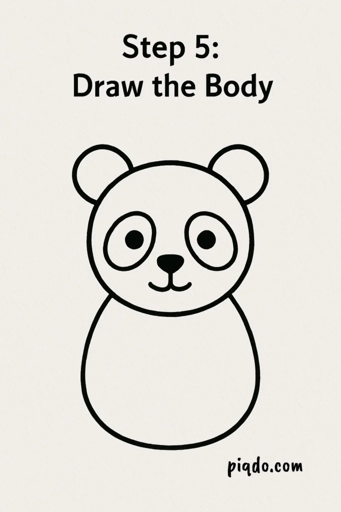 step 5 draw the body
