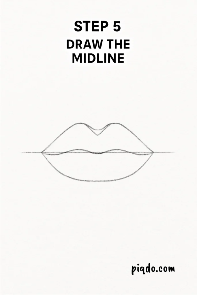 step 5 draw the midline