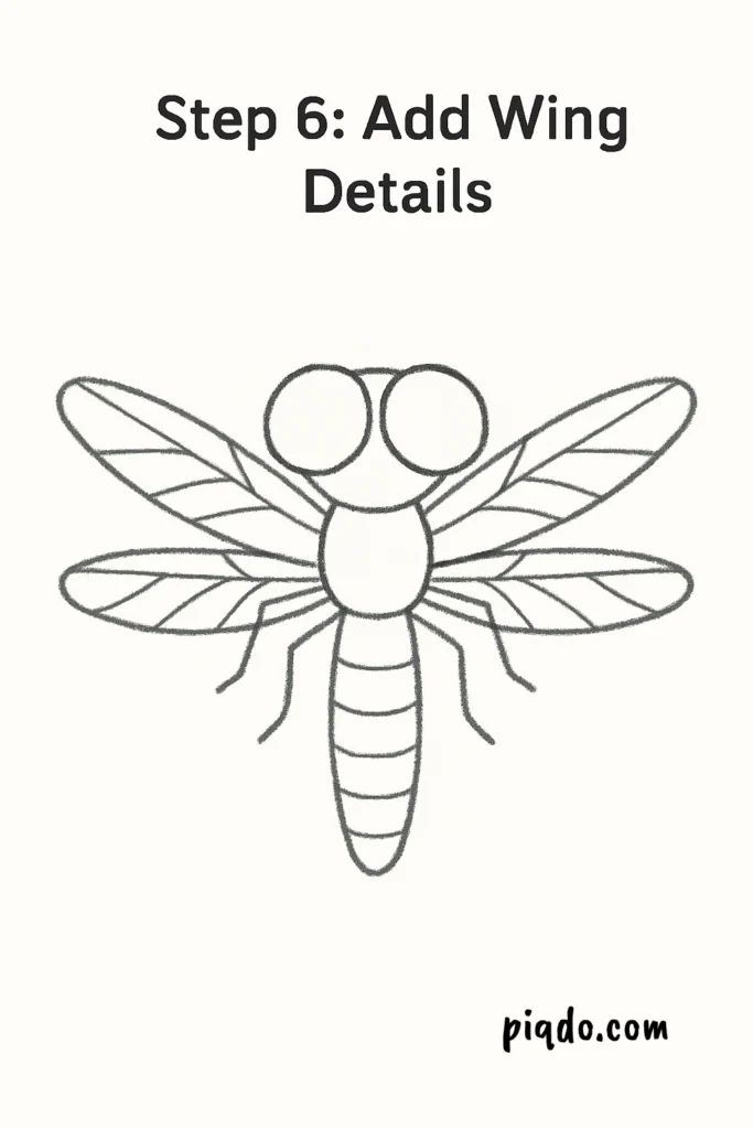 step 6 add wing details