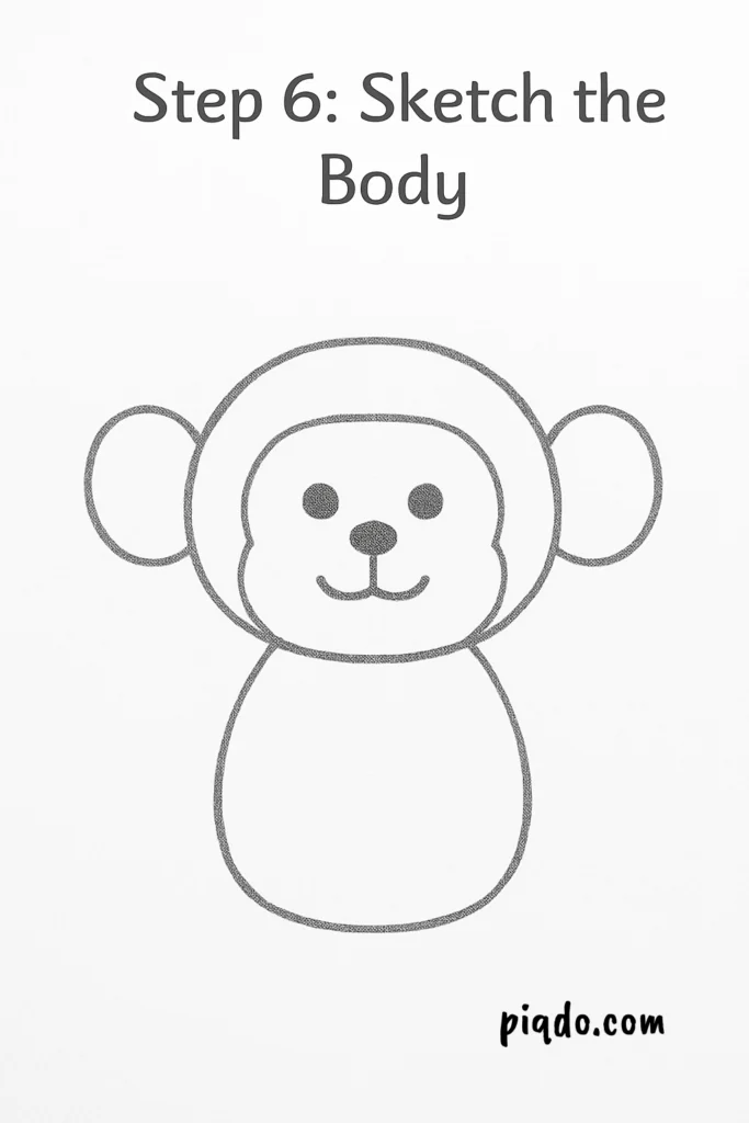 step 6 sketch the body