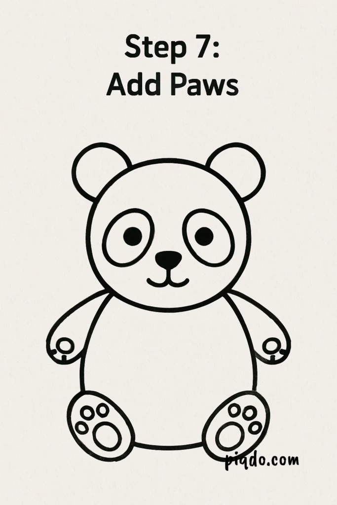 step 7 add paws