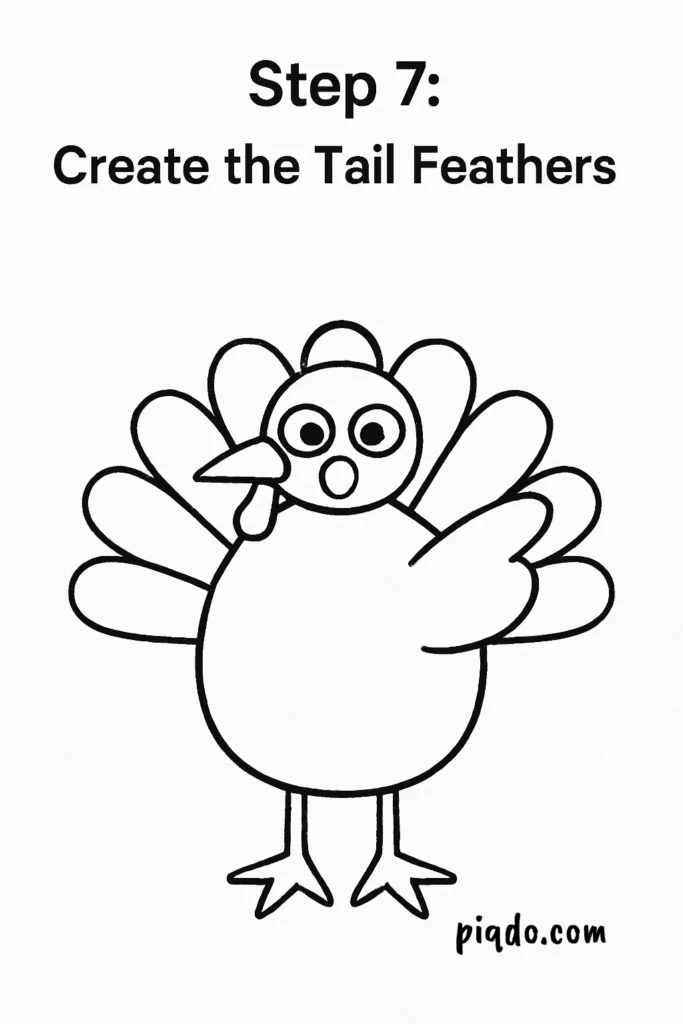 step 7 create the tail feathers