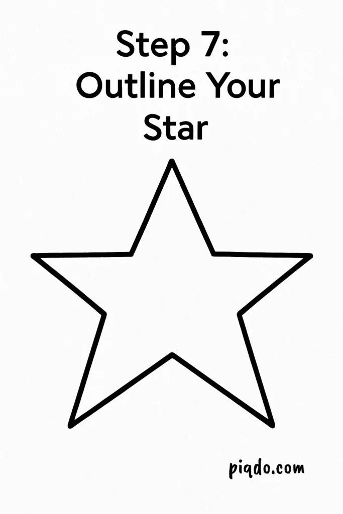 step 7 outline your star