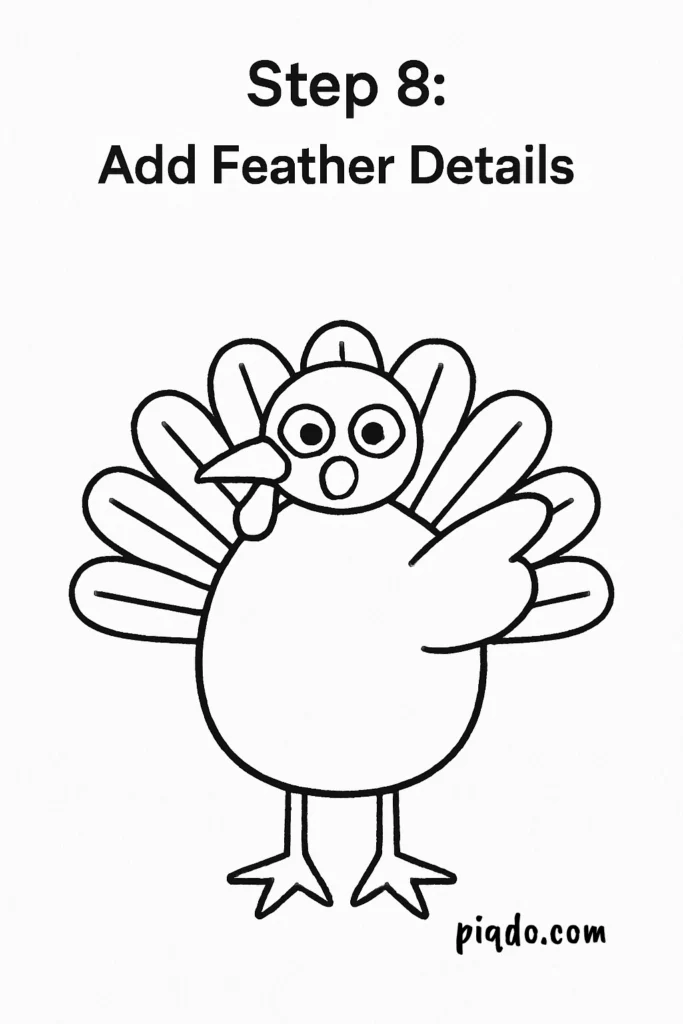 step 8 add feather details