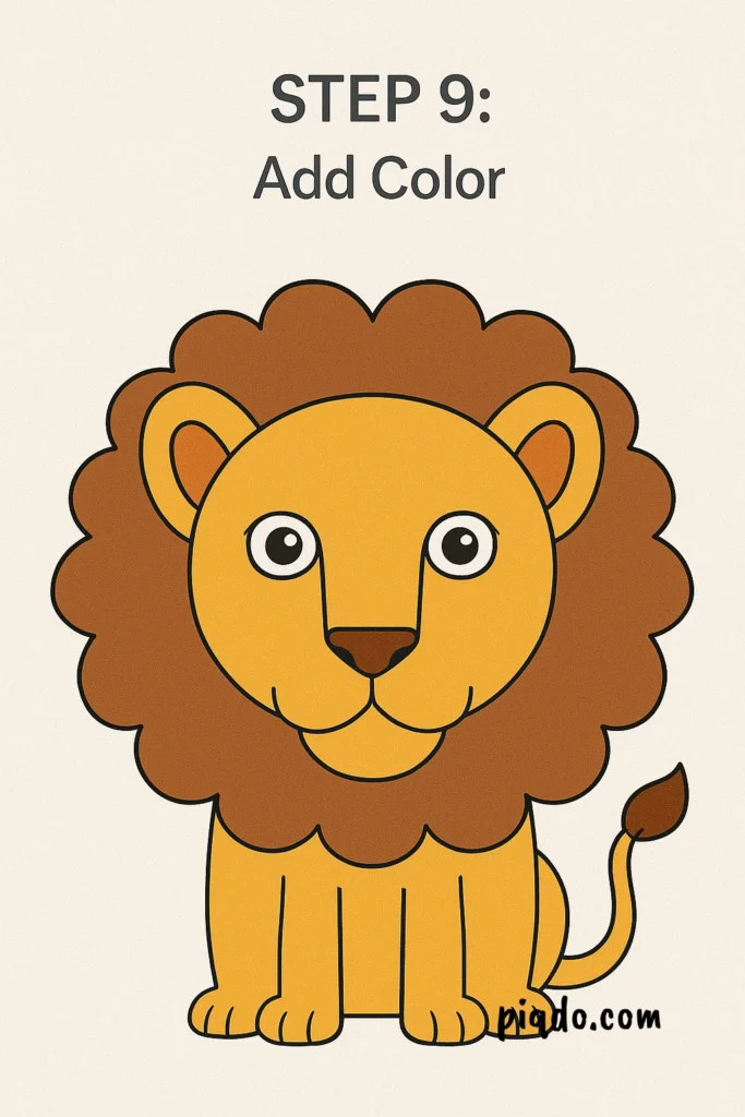 step 9 add color